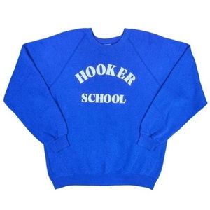 Vintage Bassett Walker Hooker School Crew Neck - Size Large